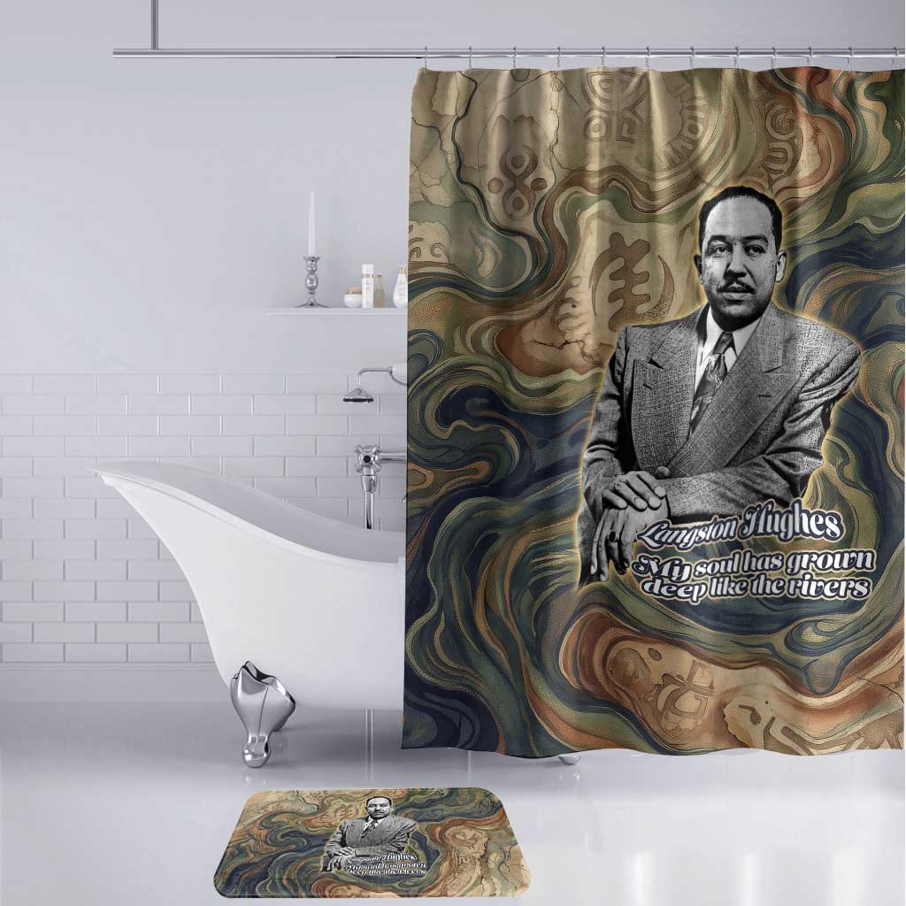 Langston Hughes Bathroom Set My Soul Has Grown Deep Like the Rivers - African Pride