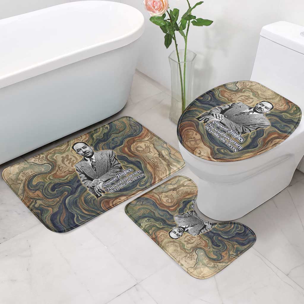 Langston Hughes Bathroom Set My Soul Has Grown Deep Like the Rivers - African Pride