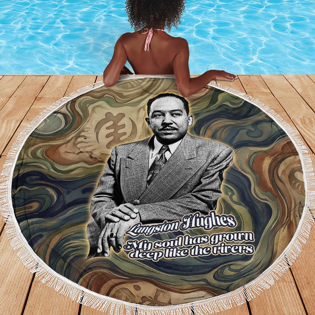 Langston Hughes Beach Blanket My Soul Has Grown Deep Like the Rivers - African Pride