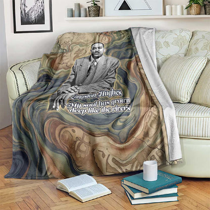Langston Hughes Blanket My Soul Has Grown Deep Like the Rivers - African Pride