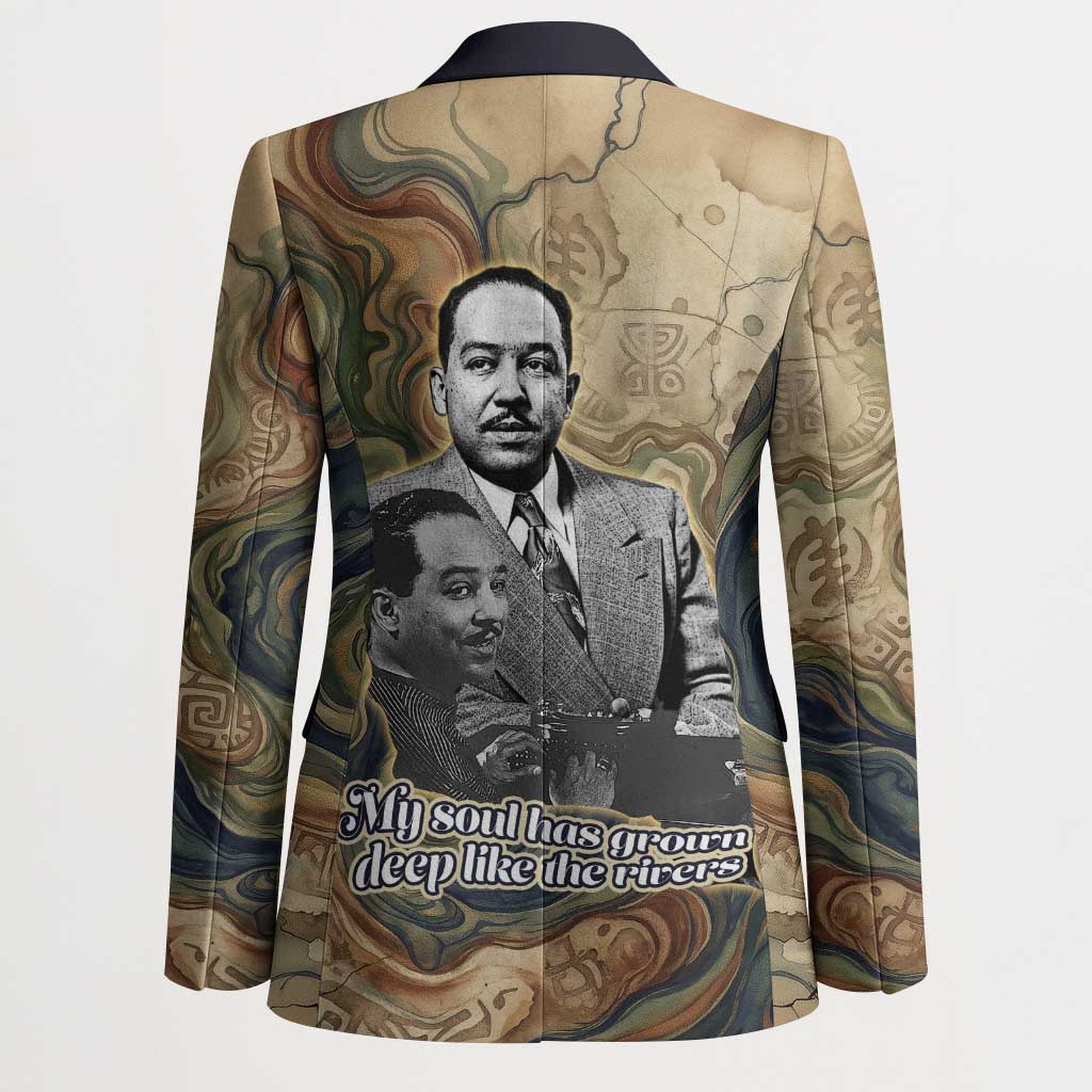 Langston Hughes Blazer My Soul Has Grown Deep Like the Rivers - African Pride