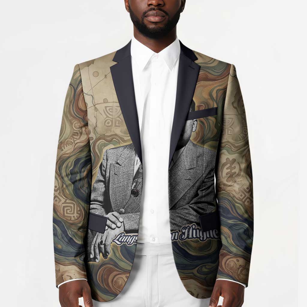 Langston Hughes Blazer My Soul Has Grown Deep Like the Rivers - African Pride