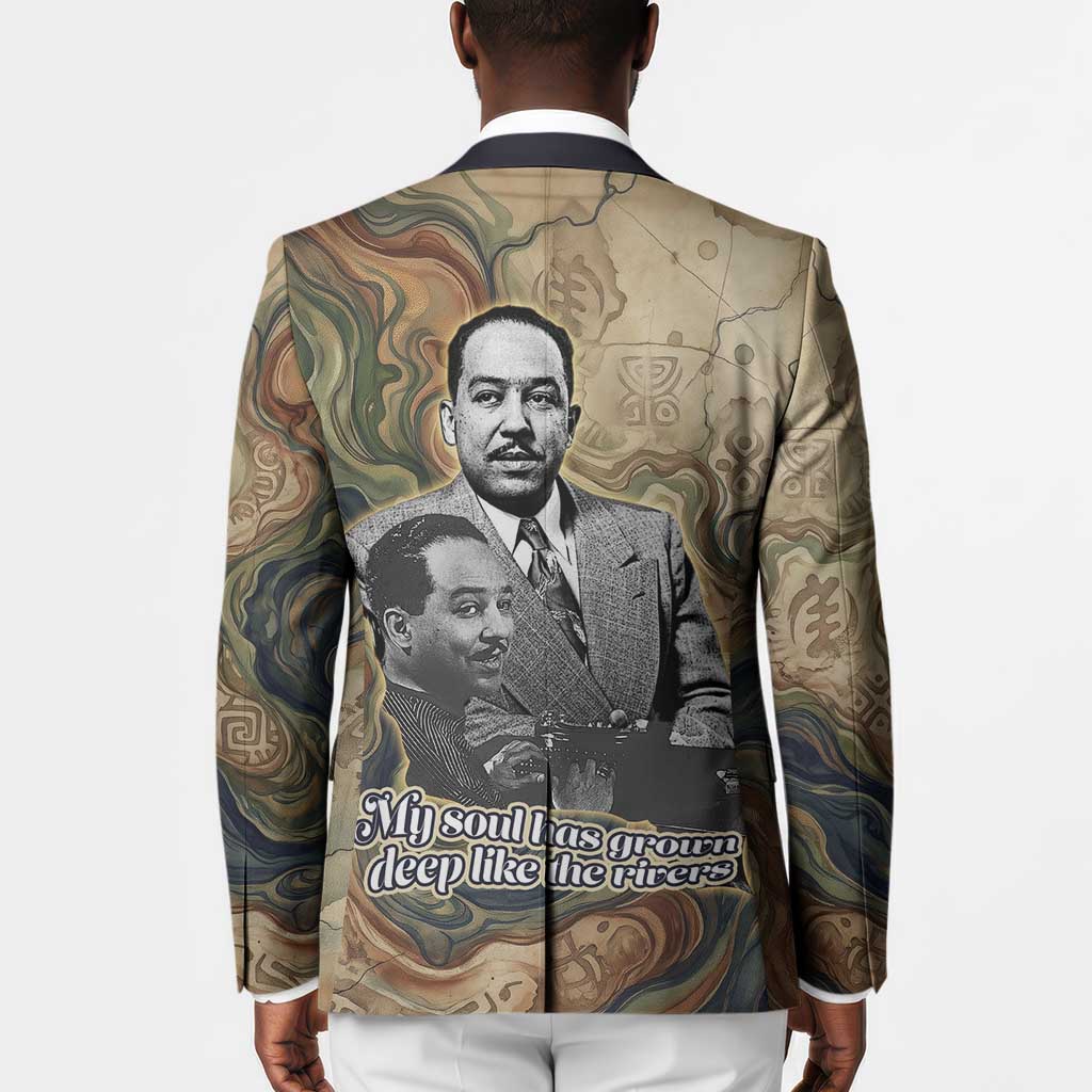Langston Hughes Blazer My Soul Has Grown Deep Like the Rivers - African Pride