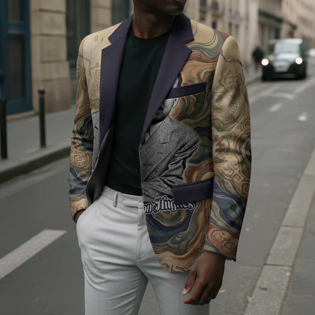 Langston Hughes Blazer My Soul Has Grown Deep Like the Rivers - African Pride