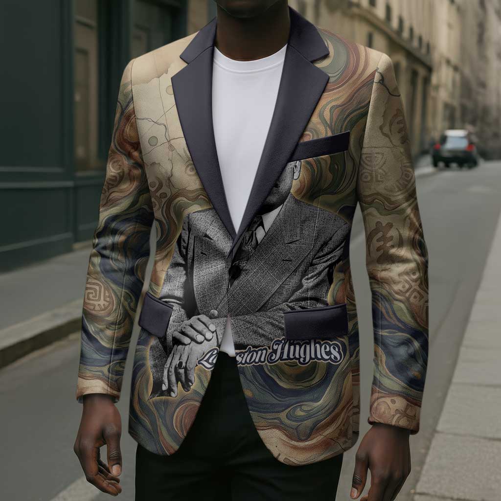 Langston Hughes Blazer My Soul Has Grown Deep Like the Rivers - African Pride