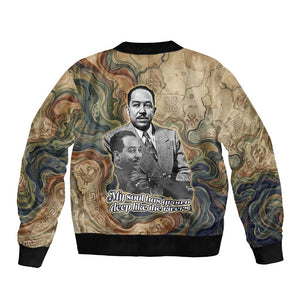 Langston Hughes Bomber Jacket My Soul Has Grown Deep Like the Rivers - African Pride