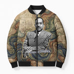 Langston Hughes Bomber Puffer Jacket My Soul Has Grown Deep Like the Rivers - African Pride
