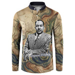 Langston Hughes Button Sweatshirt My Soul Has Grown Deep Like the Rivers