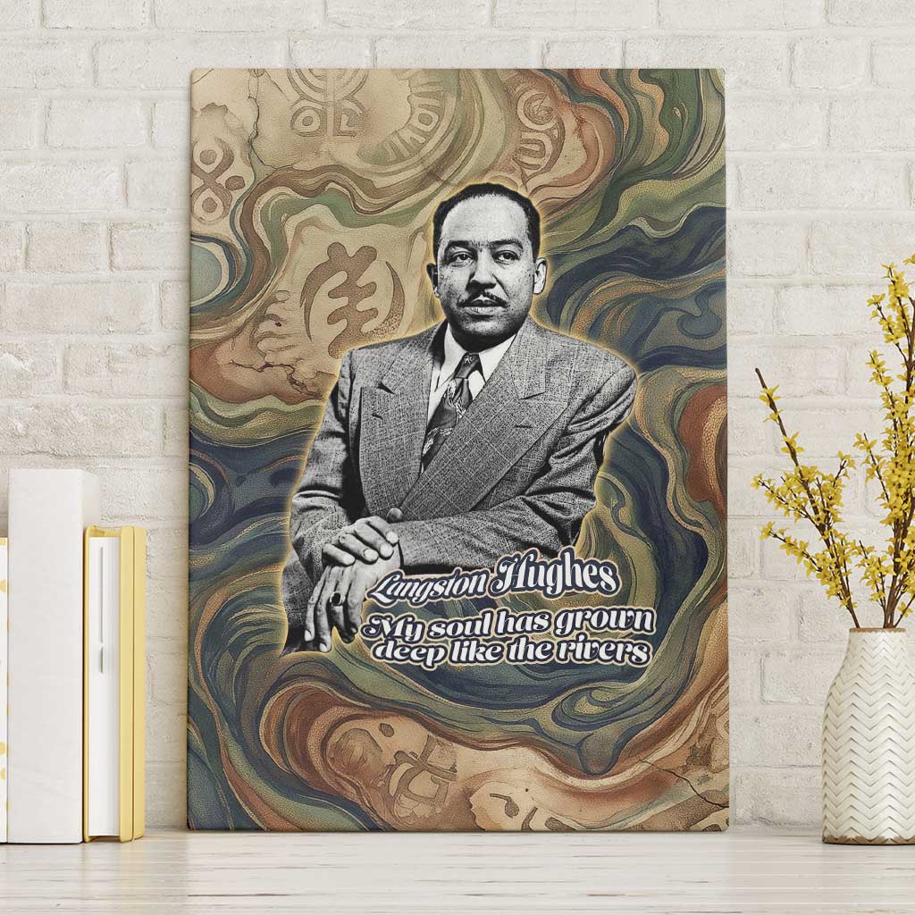 Langston Hughes Canvas Wall Art My Soul Has Grown Deep Like the Rivers - African Pride
