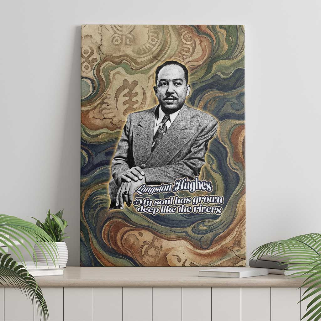 Langston Hughes Canvas Wall Art My Soul Has Grown Deep Like the Rivers - African Pride