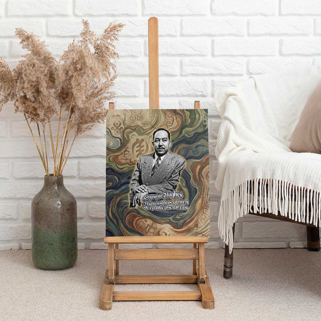 Langston Hughes Canvas Wall Art My Soul Has Grown Deep Like the Rivers - African Pride
