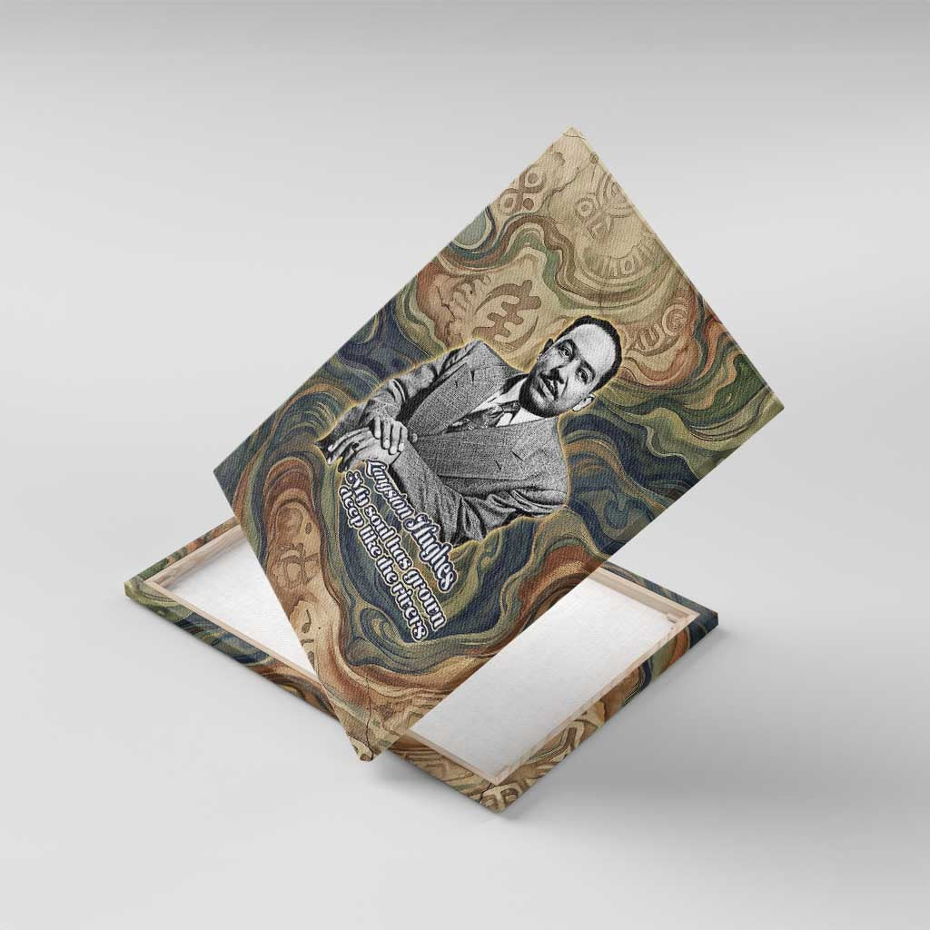 Langston Hughes Canvas Wall Art My Soul Has Grown Deep Like the Rivers - African Pride
