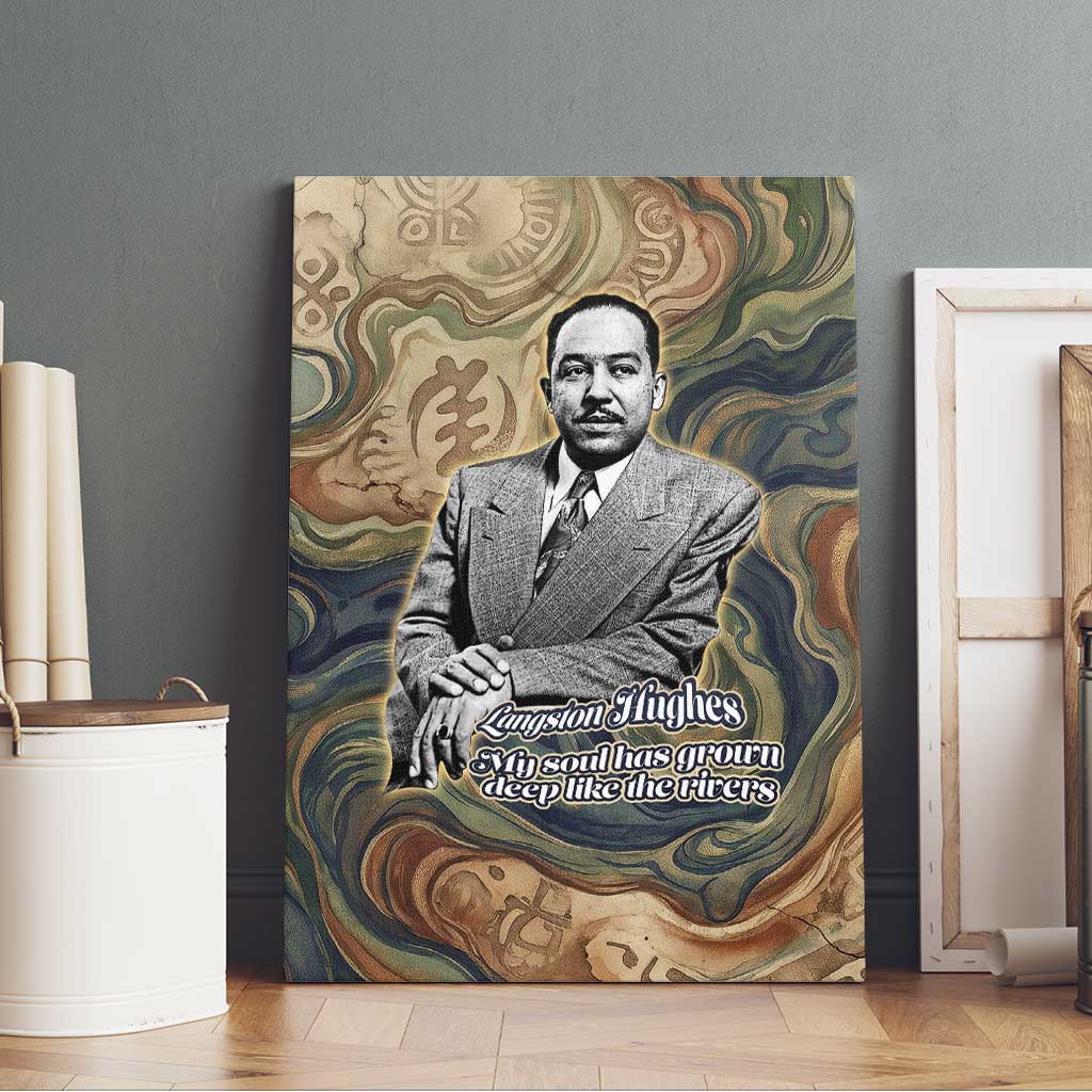 Langston Hughes Canvas Wall Art My Soul Has Grown Deep Like the Rivers - African Pride
