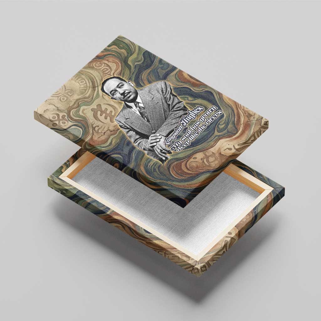 Langston Hughes Canvas Wall Art My Soul Has Grown Deep Like the Rivers - African Pride