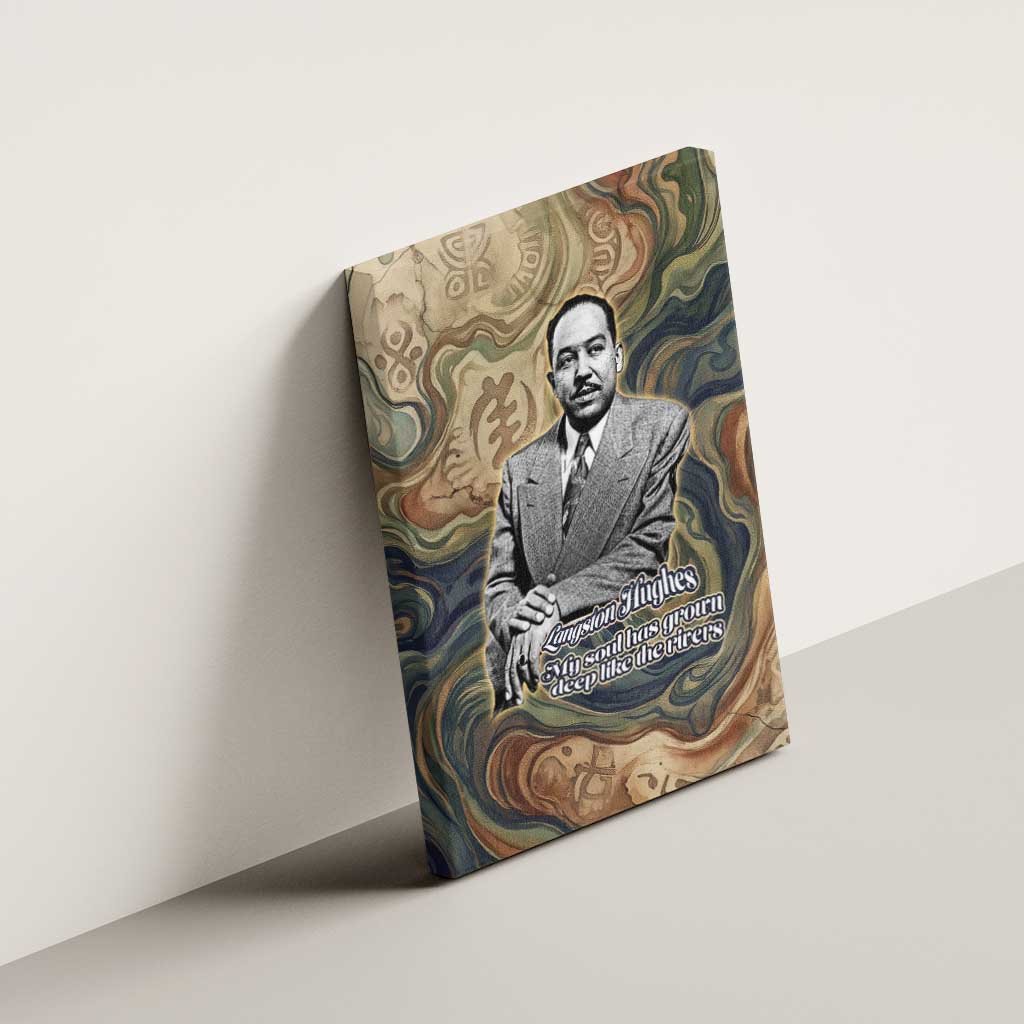 Langston Hughes Canvas Wall Art My Soul Has Grown Deep Like the Rivers - African Pride