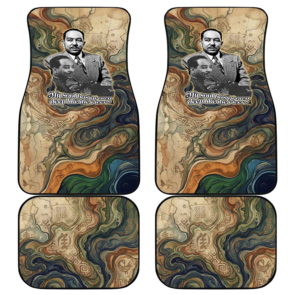 Langston Hughes Car Mats My Soul Has Grown Deep Like the Rivers - African Pride