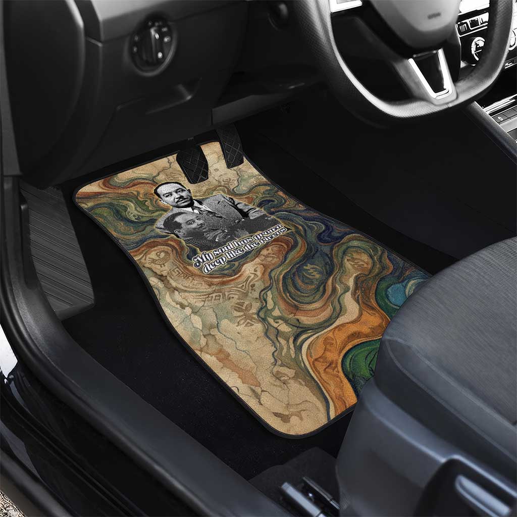 Langston Hughes Car Mats My Soul Has Grown Deep Like the Rivers - African Pride