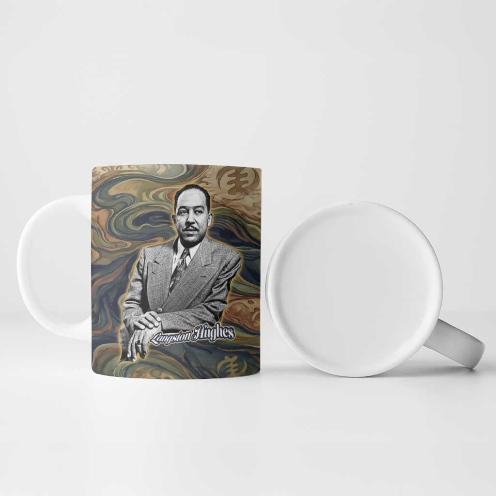 Langston Hughes Ceramic Mug My Soul Has Grown Deep Like the Rivers - African Pride