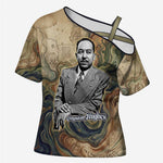 Langston Hughes Cross Shoulder Shirt My Soul Has Grown Deep Like the Rivers - African Pride