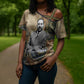 Langston Hughes Cross Shoulder Shirt My Soul Has Grown Deep Like the Rivers - African Pride
