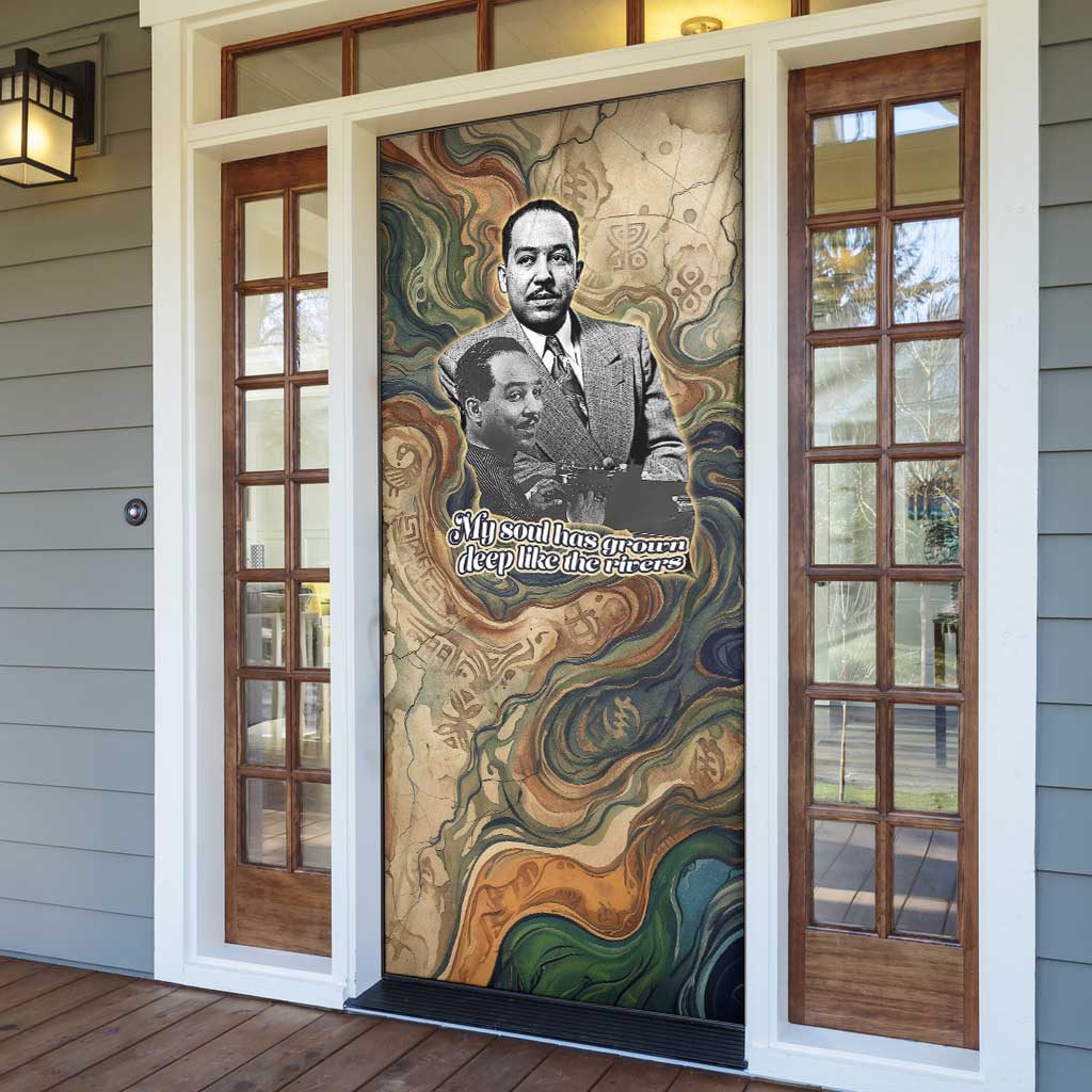 Langston Hughes Door Cover My Soul Has Grown Deep Like the Rivers - African Pride
