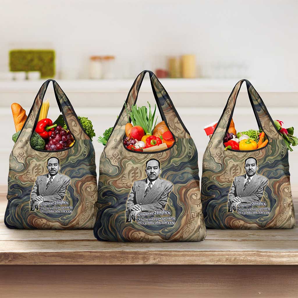 Langston Hughes Grocery Bag My Soul Has Grown Deep Like the Rivers - African Pride