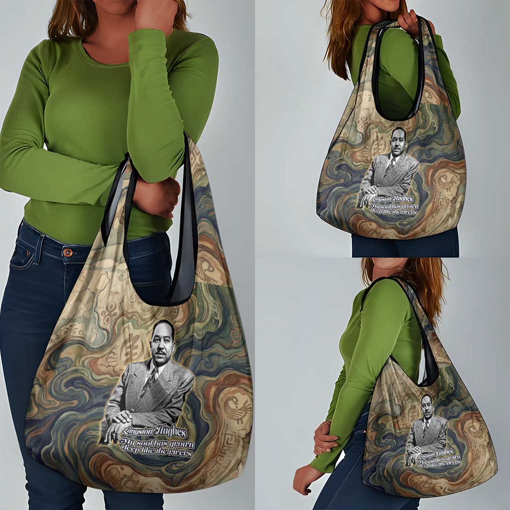 Langston Hughes Grocery Bag My Soul Has Grown Deep Like the Rivers - African Pride