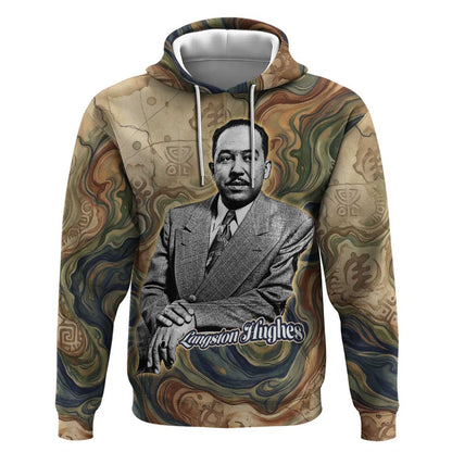 Langston Hughes Hoodie My Soul Has Grown Deep Like the Rivers - African Pride