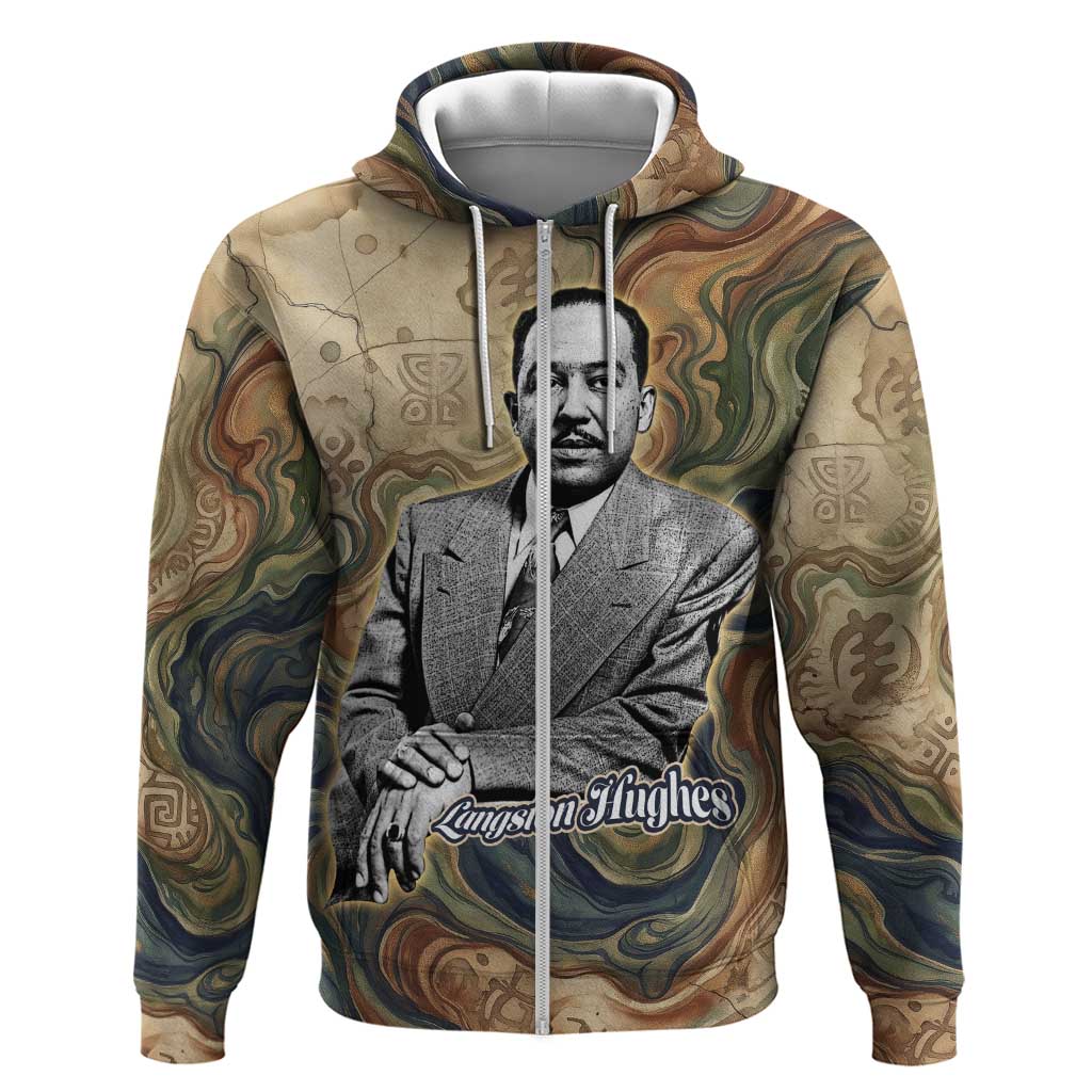 Langston Hughes Hoodie My Soul Has Grown Deep Like the Rivers - African Pride