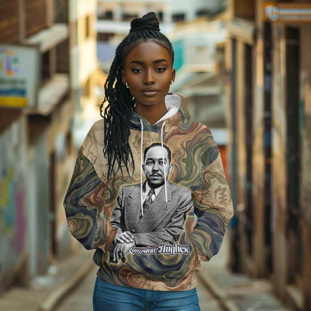 Langston Hughes Hoodie My Soul Has Grown Deep Like the Rivers - African Pride