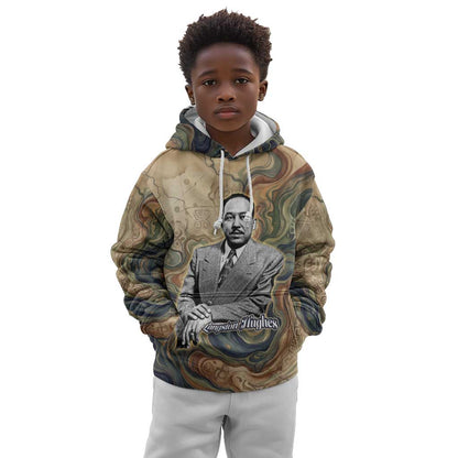 Langston Hughes Kid Hoodie My Soul Has Grown Deep Like the Rivers - African Pride