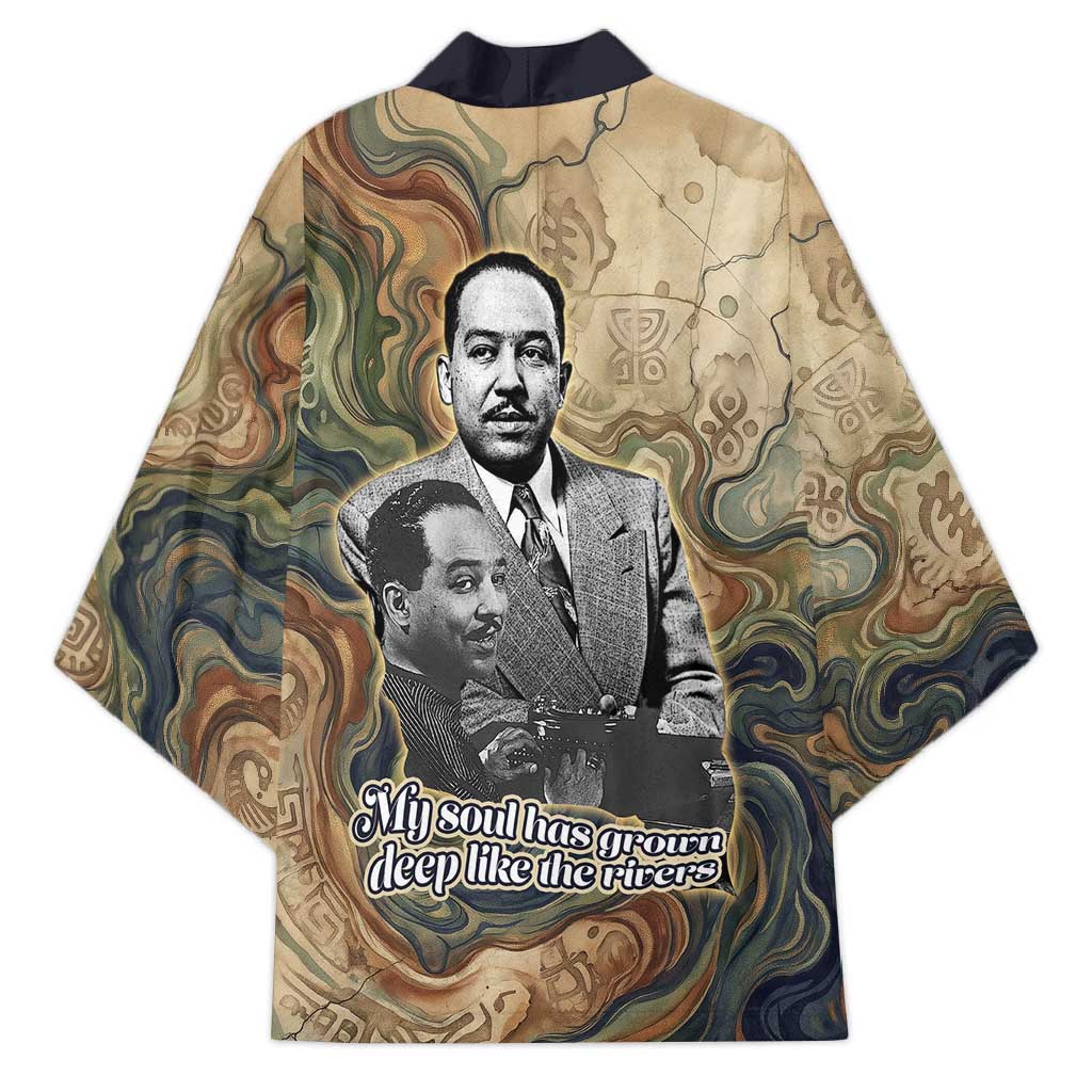 Langston Hughes Kimono My Soul Has Grown Deep Like the Rivers - African Pride