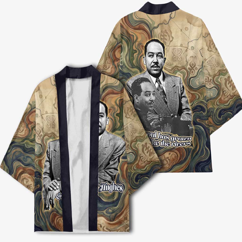 Langston Hughes Kimono My Soul Has Grown Deep Like the Rivers - African Pride