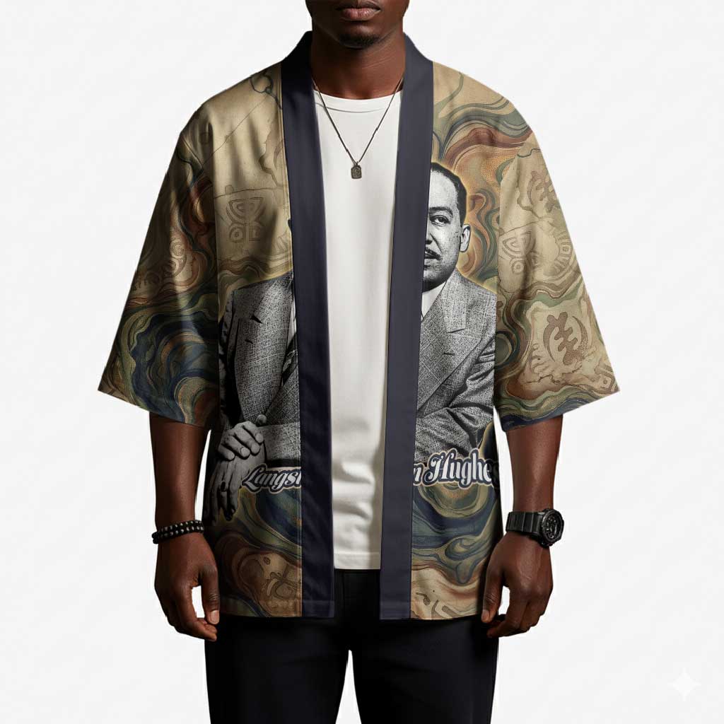 Langston Hughes Kimono My Soul Has Grown Deep Like the Rivers - African Pride