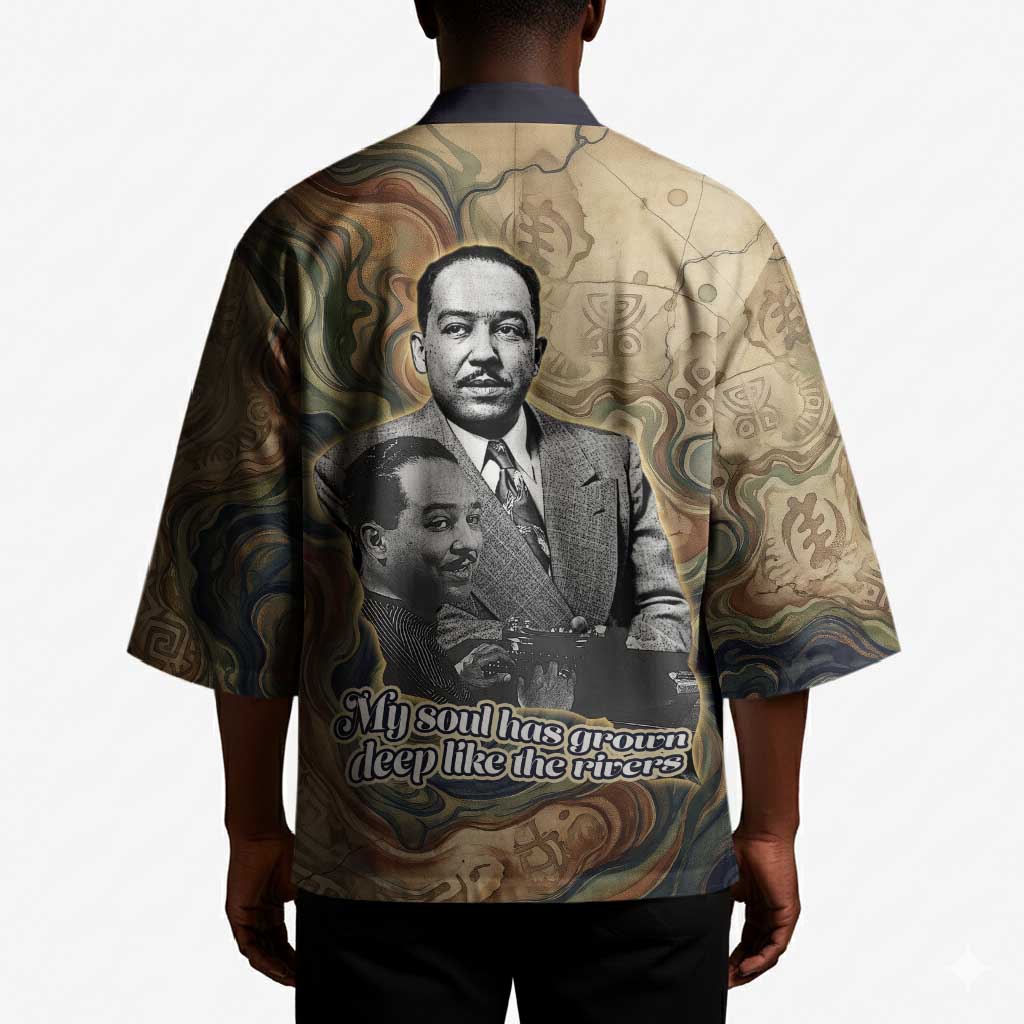Langston Hughes Kimono My Soul Has Grown Deep Like the Rivers - African Pride