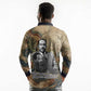 Langston Hughes Long Sleeve Polo Shirt My Soul Has Grown Deep Like the Rivers - African Pride