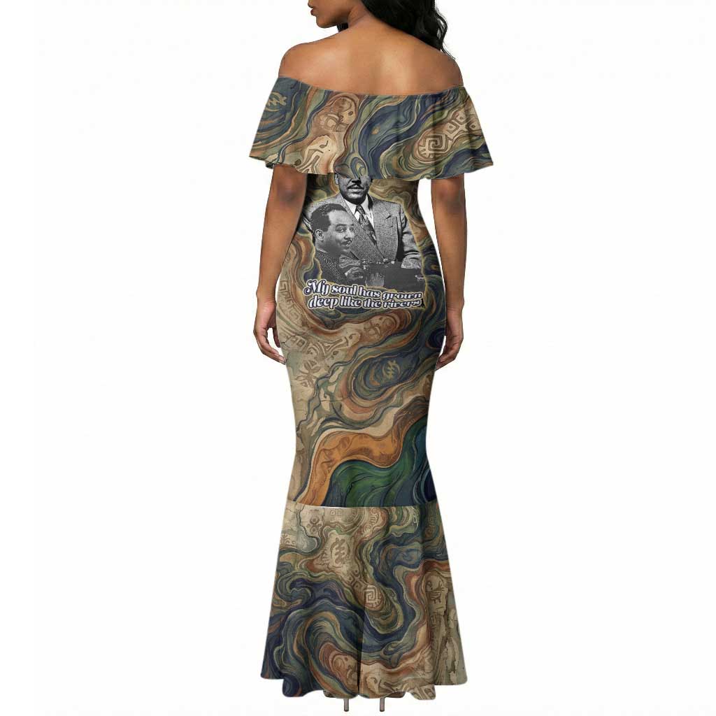 Langston Hughes Mermaid Dress My Soul Has Grown Deep Like the Rivers - African Pride