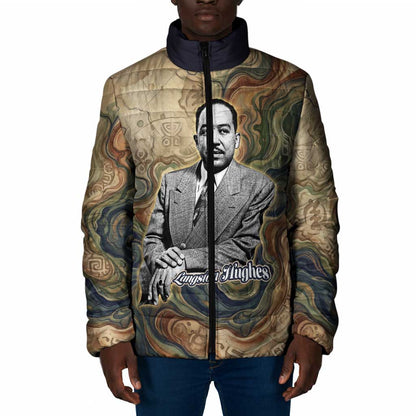 Langston Hughes Padded Jacket My Soul Has Grown Deep Like the Rivers - African Pride