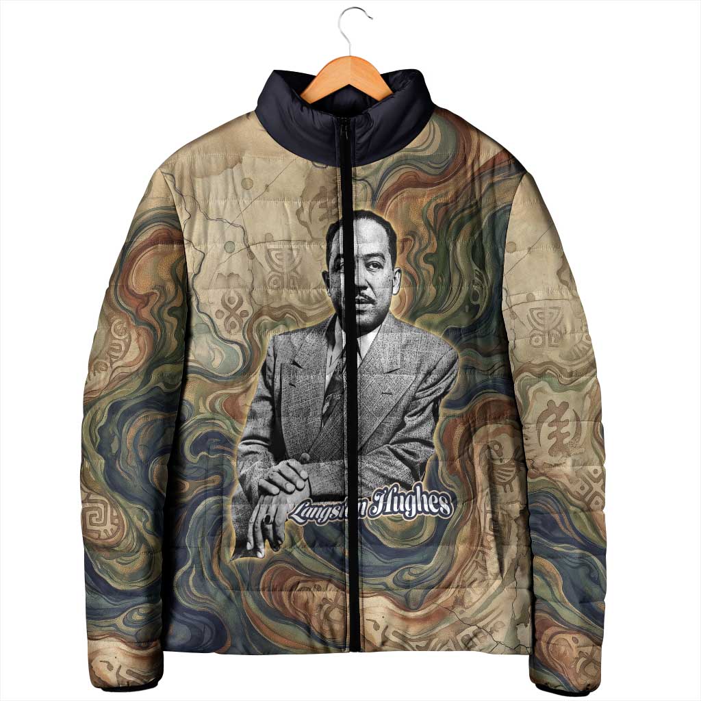 Langston Hughes Padded Jacket My Soul Has Grown Deep Like the Rivers - African Pride