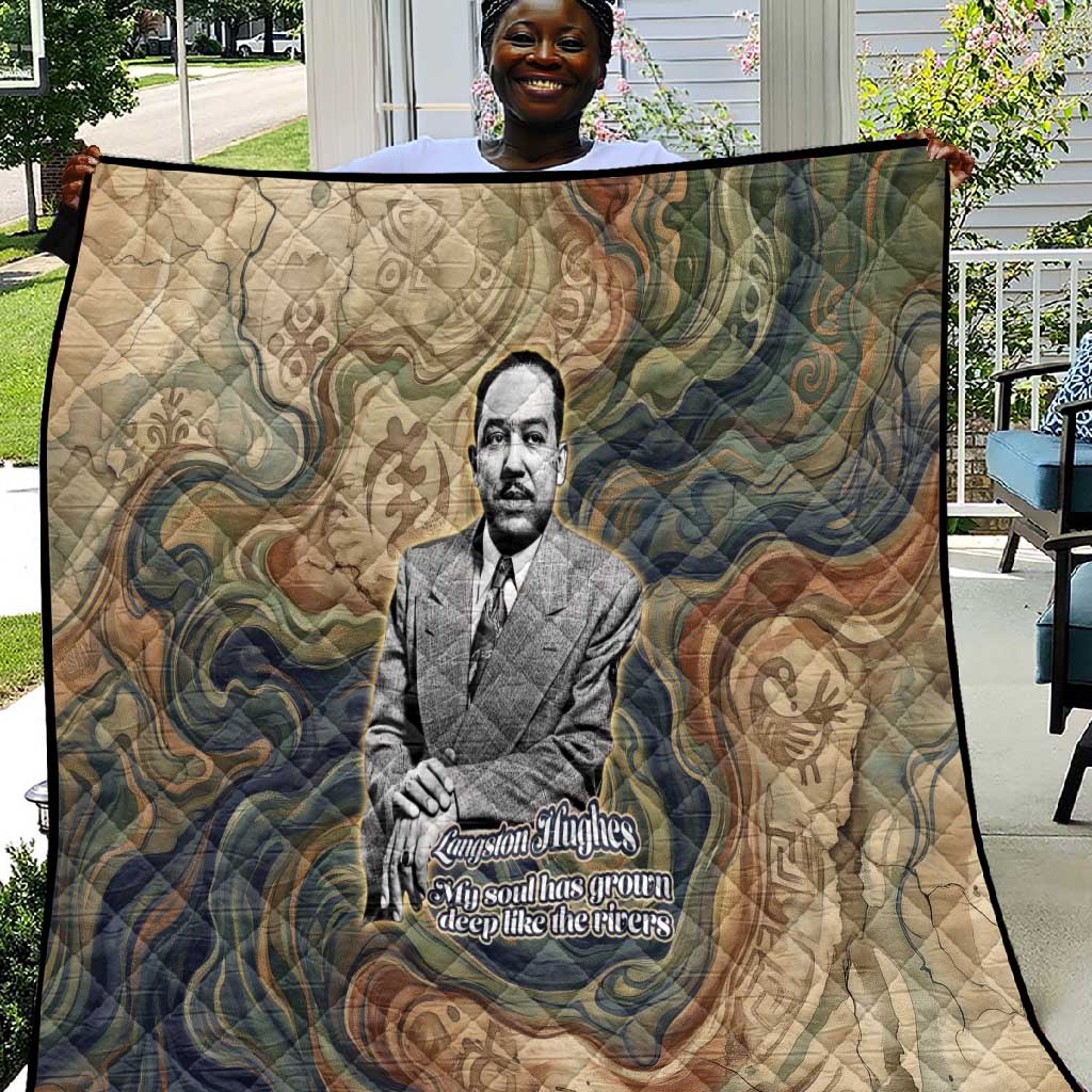Langston Hughes Quilt My Soul Has Grown Deep Like the Rivers - African Pride