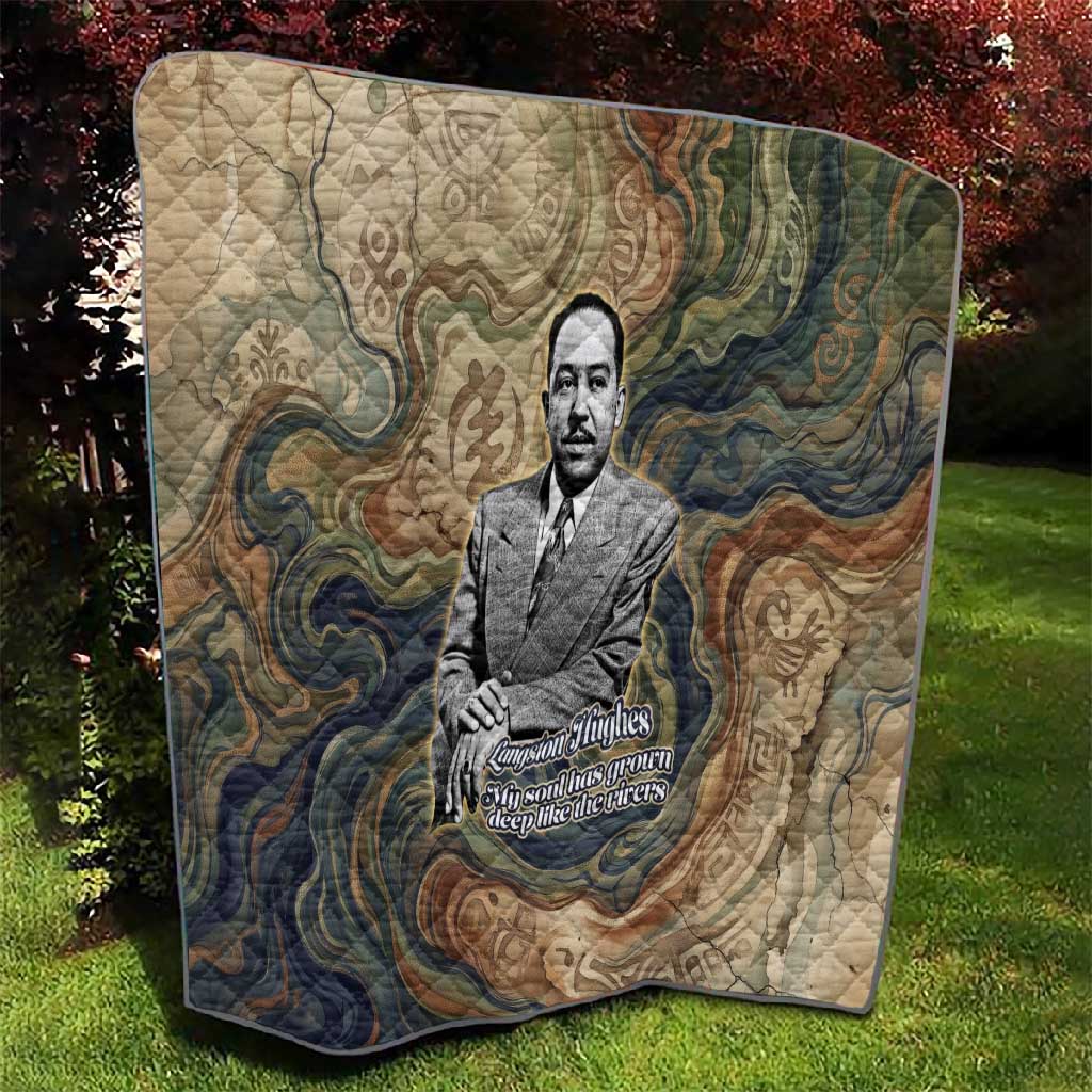 Langston Hughes Quilt My Soul Has Grown Deep Like the Rivers - African Pride