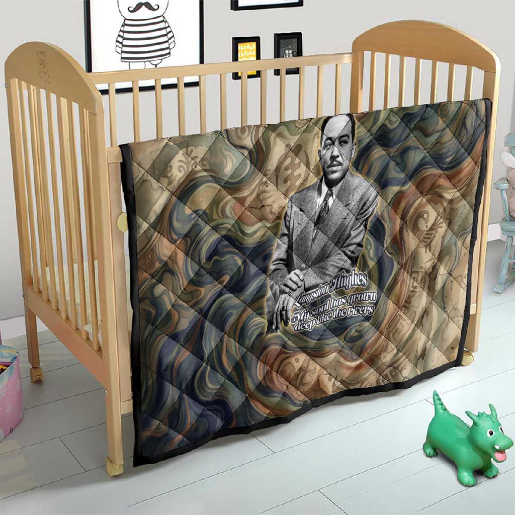 Langston Hughes Quilt My Soul Has Grown Deep Like the Rivers - African Pride
