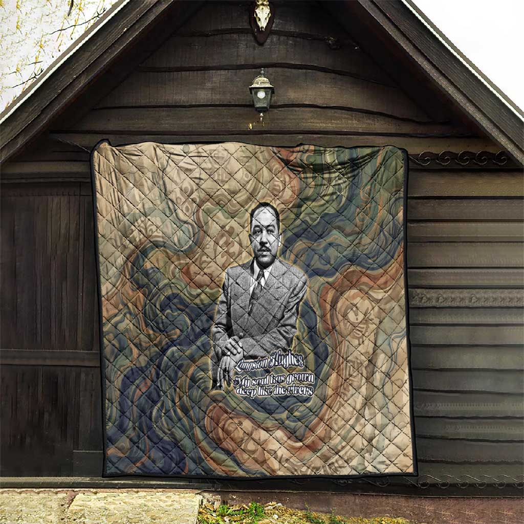 Langston Hughes Quilt My Soul Has Grown Deep Like the Rivers - African Pride