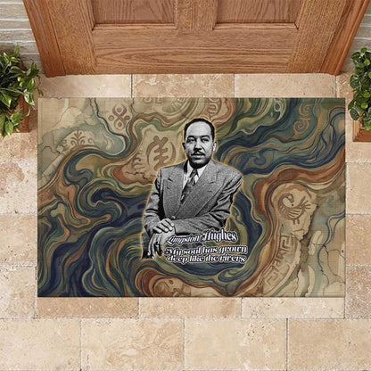 Langston Hughes Rubber Doormat My Soul Has Grown Deep Like the Rivers - African Pride