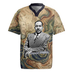 Langston Hughes Rugby Jersey My Soul Has Grown Deep Like the Rivers - African Pride