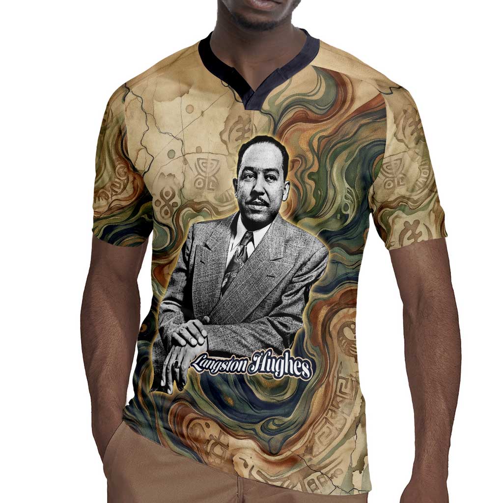 Langston Hughes Rugby Jersey My Soul Has Grown Deep Like the Rivers - African Pride