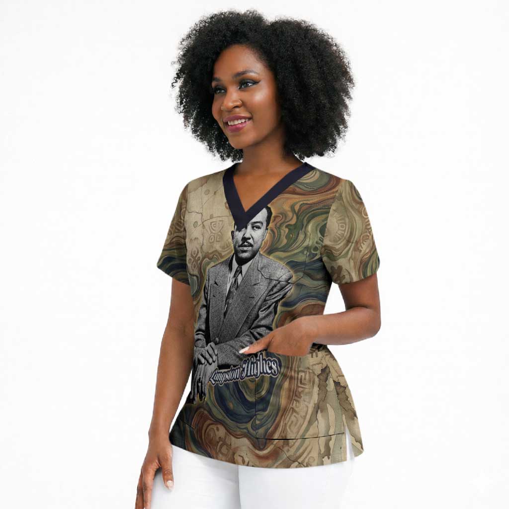 Langston Hughes Scrub Top My Soul Has Grown Deep Like the Rivers - African Pride