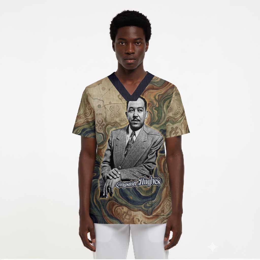 Langston Hughes Scrub Top My Soul Has Grown Deep Like the Rivers - African Pride