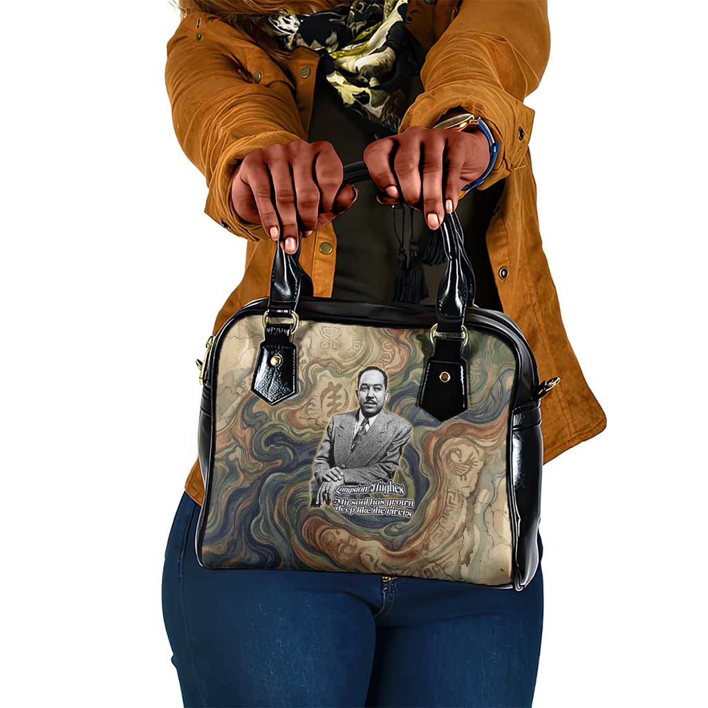 Langston Hughes Shoulder Handbag My Soul Has Grown Deep Like the Rivers - African Pride