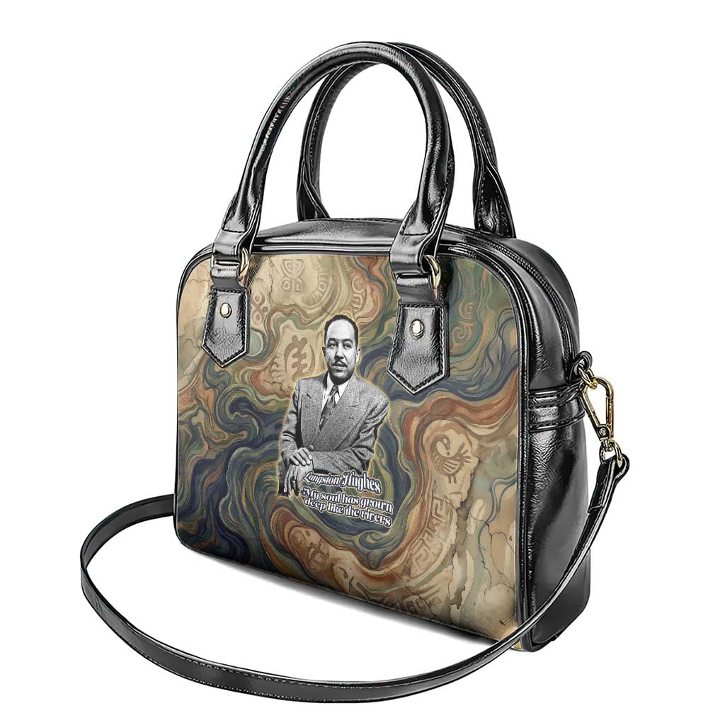 Langston Hughes Shoulder Handbag My Soul Has Grown Deep Like the Rivers - African Pride